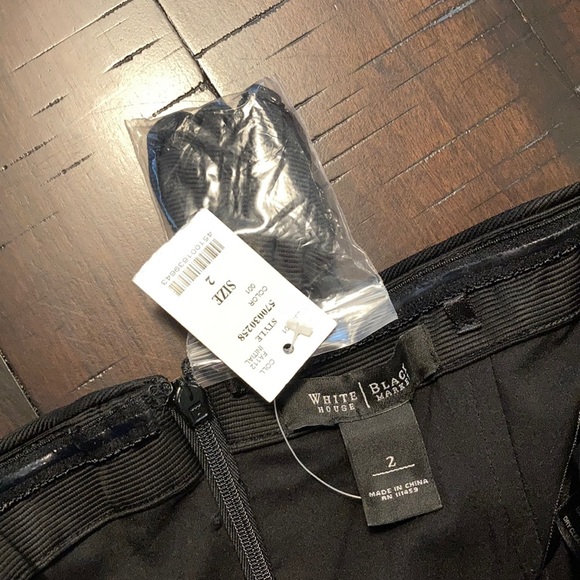 WHBM black strapless cocktail dress NWT - Picture 3 of 5